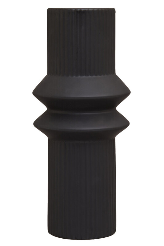 Vase Fabia Dolomite Black