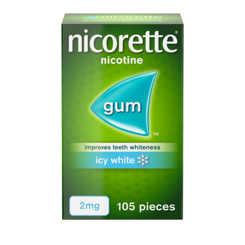 Icy White 2mg Gum Quit Smoking Aid -105 Pieces