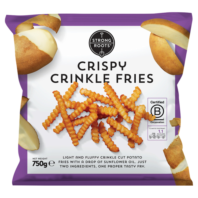Strong Roots Crispy Crinkle Fries 750G