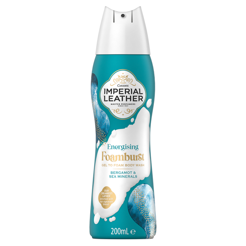 Energising Foamburst Gel to Foam Body Wash Bergamot & Sea Minerals 200ml