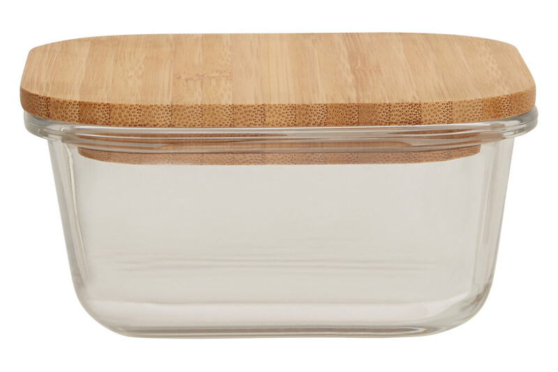 520ml Glass Container With Bamboo Lid