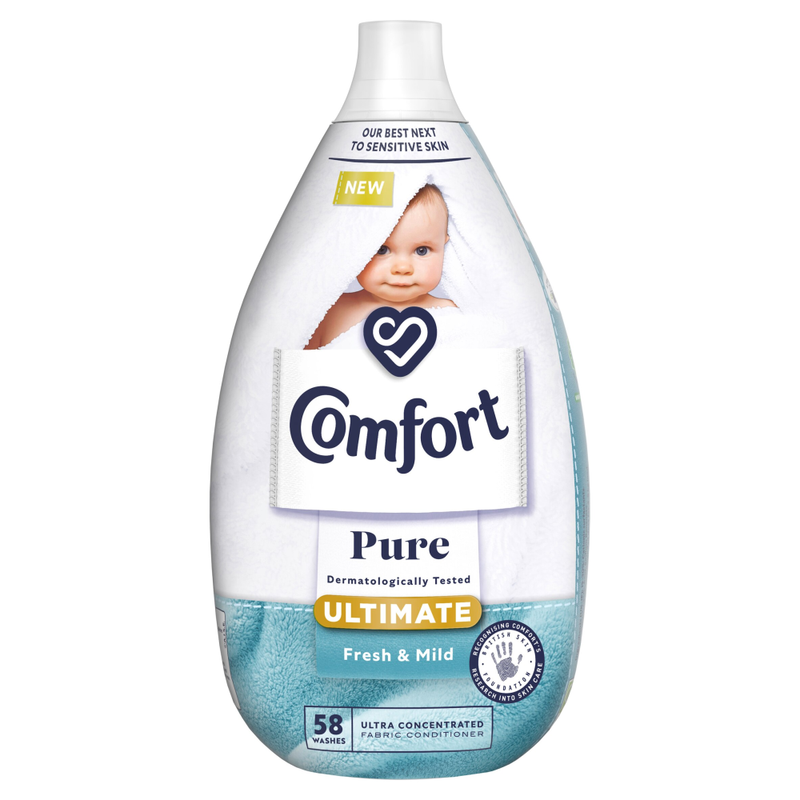 Pure Ultimate UltraConcentrated Fabric Conditioner Fresh & Mild, 58 washes 870 ml