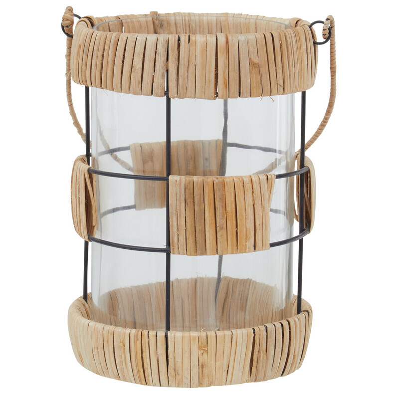 Lantern Kuta Woven Natural/Black Large