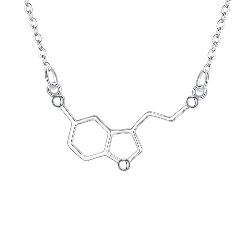 Serotonin Happiness Neurotransmitter Necklace