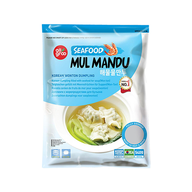 Allgroo Seafood Mul Mandu (Wonton For Soup) 540G