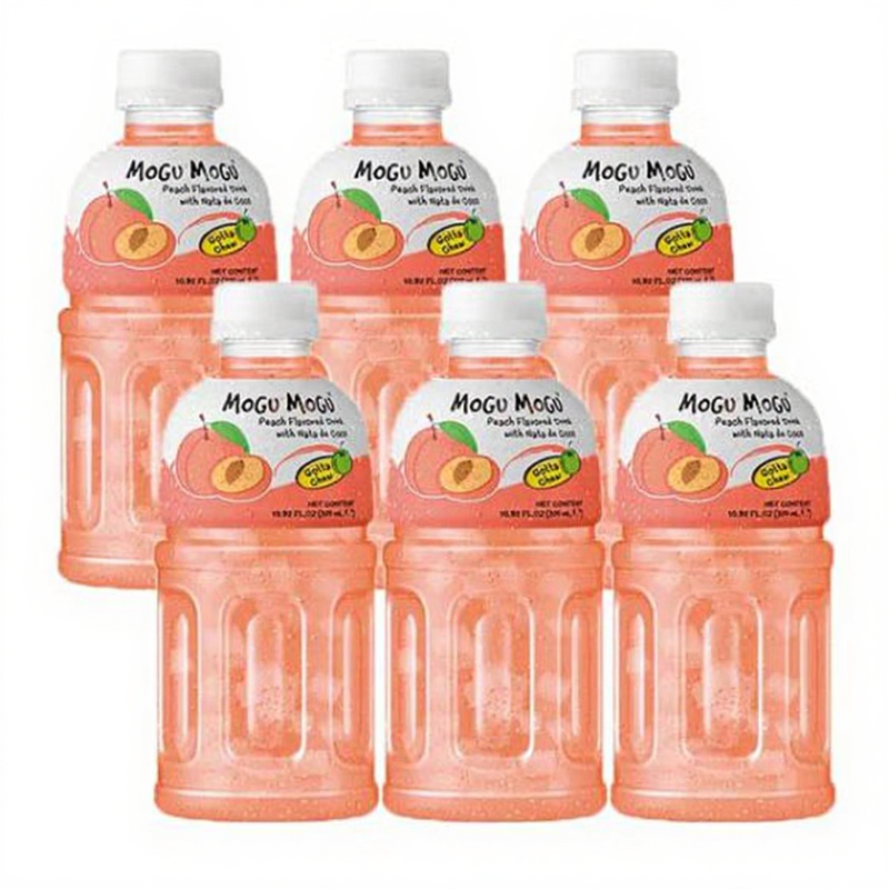 Mogu Mogu Boissons Pêche MOGUMOGU 320ml ×6 bouteille
