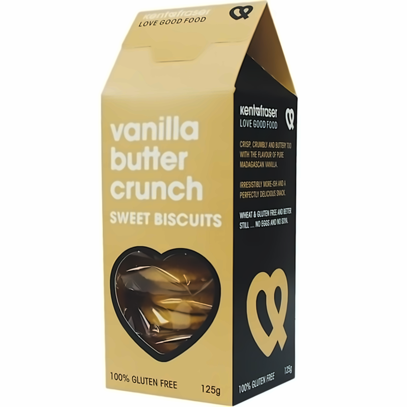 Kent & Fraser Vanilla Butter Crunch Sweet Biscuits 125G