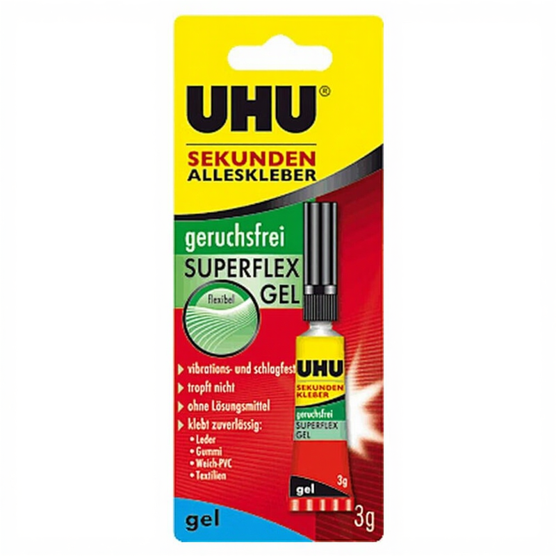 UHU Sofort Alleskleber Tube Geruchlos Superflex Gel 3g