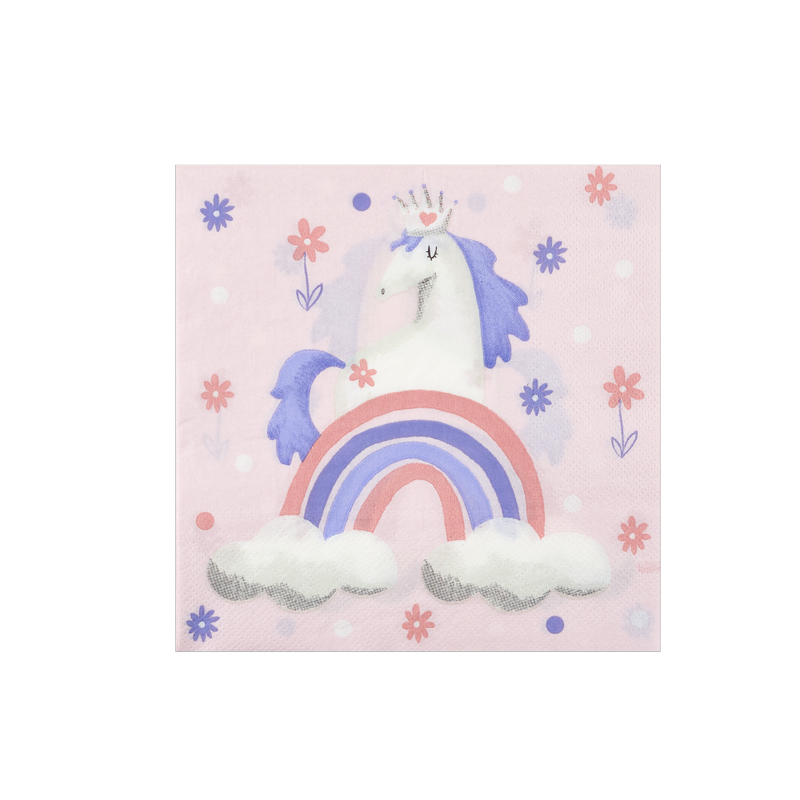 Party Napkin Unicorn Pink/Purple 20pcs