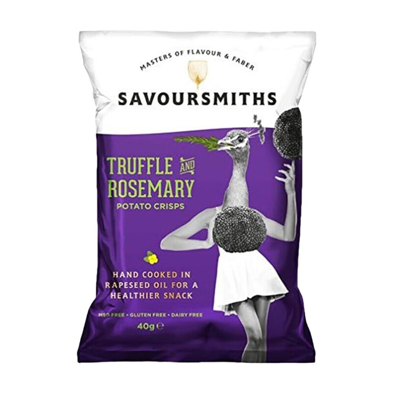 Savoursmiths Black/Golden Truffle & Rosemary Flavour Potato Crisps 150G