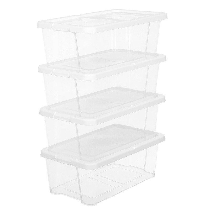 SONGMICS Plastic Shoe Box, 35x20x12.5cm