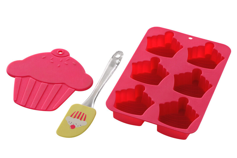 Maison By Premier Pink/Yellow Cupcake Baking Set
