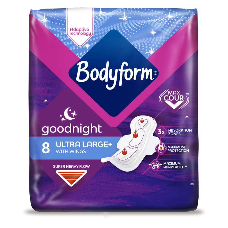 Cour-V Ultra Night Sanitary Towels Wings 8 pads