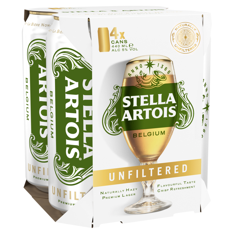 Unfiltered Can 4 X 440ml (Abv 5%)