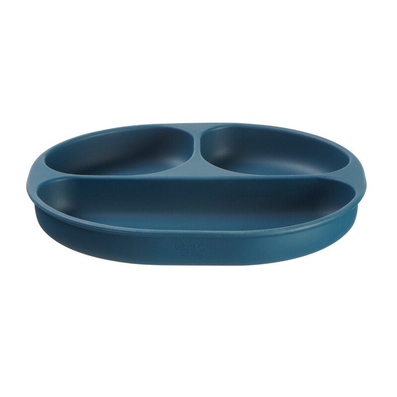 Nourish Silicone Suction Plate 4+ Months Moody Blue