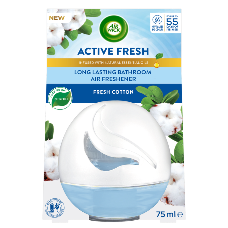 Fresh Cotton Active Fresh Bathroom Air Freshener 75ml