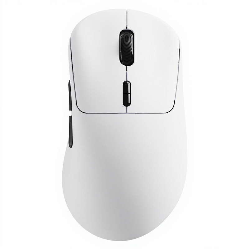 Rapoo VT3 Draadloze Gaming Muis, True 8K Draadloze Polling Rate, 53 g Lichtgewicht, Tot 750 Uur Batterijduur, Nordic nRF54L15 MCU, 100-Miljoen Mechanische Schakelaars, 10 Programmeerbare Knoppen, Macro-ondersteuning - Wit