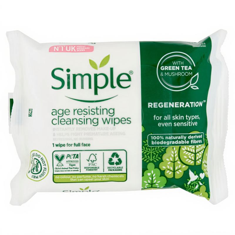 Age Resisting Biodegradable Wipes 20 wipes