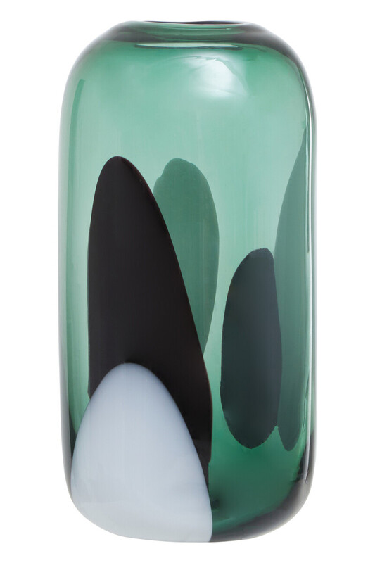 Vase Hania Green/Black Small