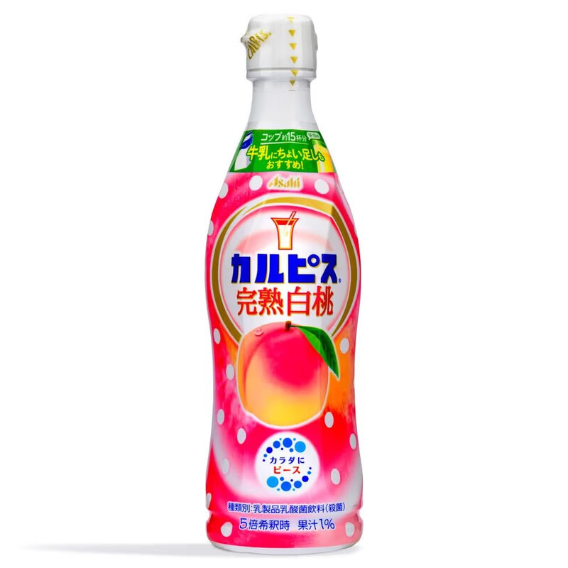 Calpis Asahi - Peach Flavour Concentrated Drink (Dilute 15 Cups/150Ml) 470Ml