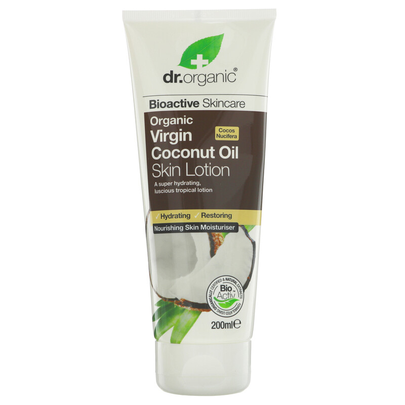 dr.organic Organic Virgin Coconut Oil Hydrating Restoring & Nourishing Skin Lotion 20