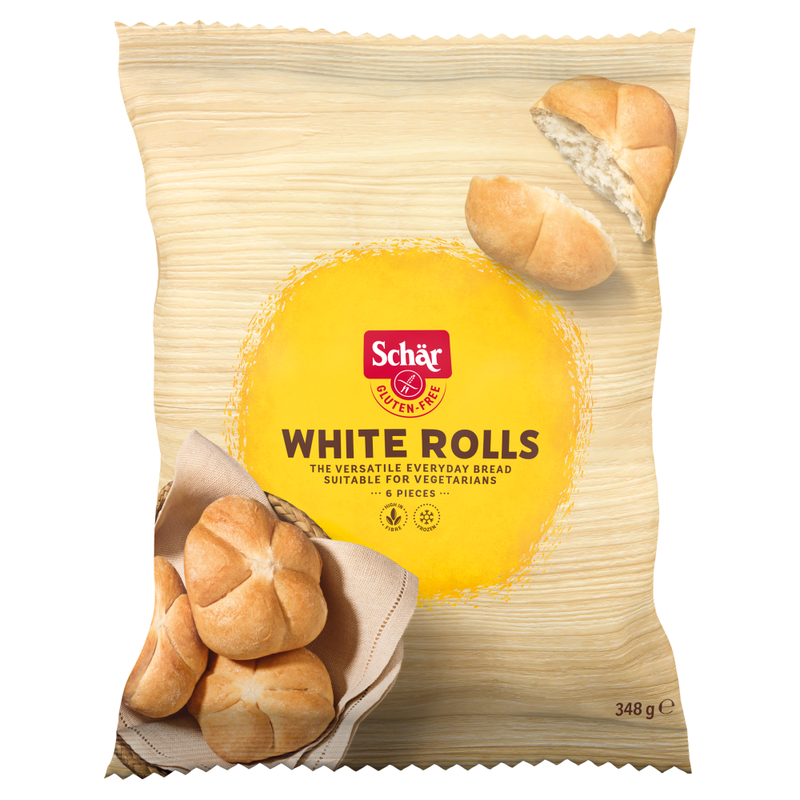 Gluten Free White Rolls 348g