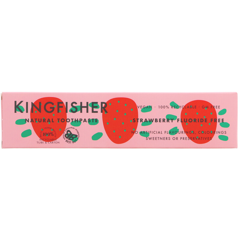 Strawberry Flavour Fluoride Free Natural Toothpaste 100ml