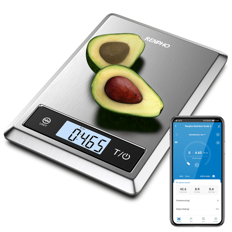 RENPHO Calibra 1 Smart Nutritional Scale - Stainless Steel