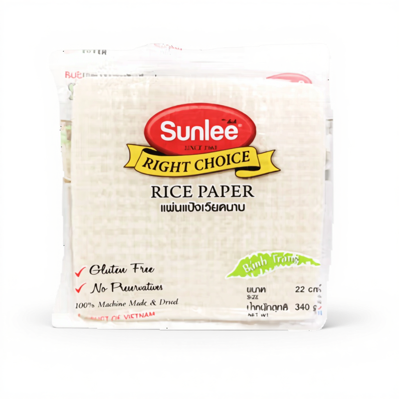 Rijstpapier VIERKANT 22cm