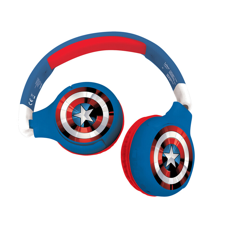 Marvel Avengers - 2-in-1 Wireless/ Wired Kids Headphones - Red/ Blue