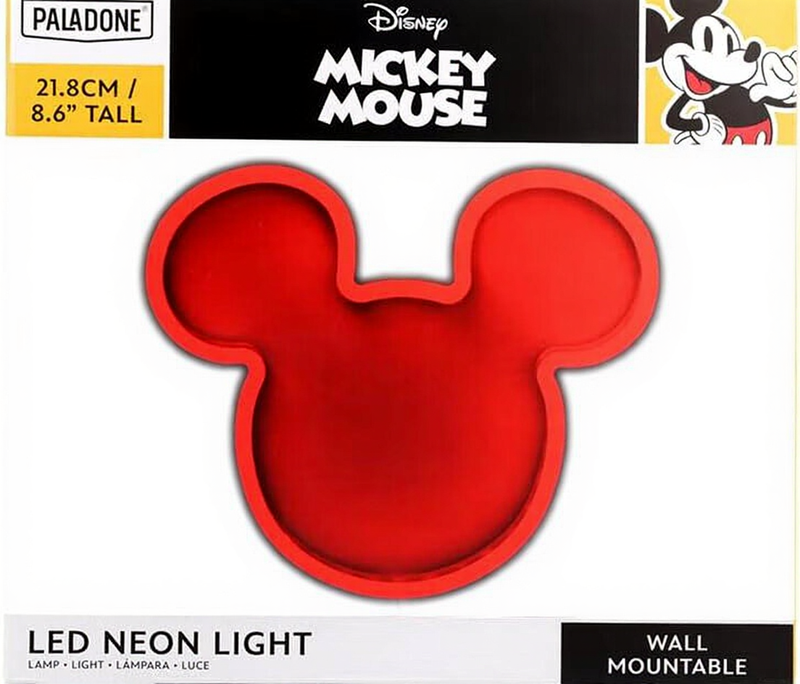 Paladone Mickey Mouse LED Neonlicht - 21,8 cm, Rood