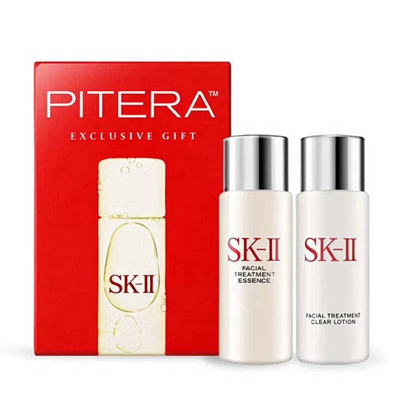 SKII reisset in koffersetmaat: gezichtstreatment-essence 30 ml + Clear Lotion 30 ml