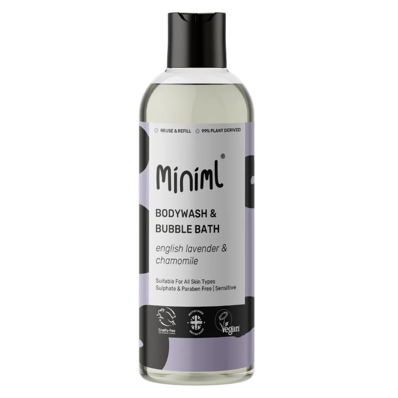 Miniml Lavender Bodywash & Bubble Bath & Chamomile 500Ml