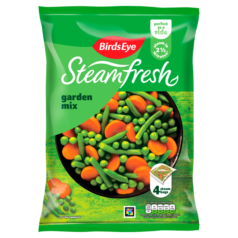 Fresh Garden Mix Steam Bags 4 pack 540g