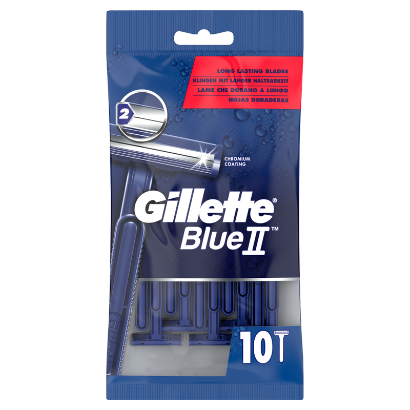 Blue II Men's Disposable 10 Razors