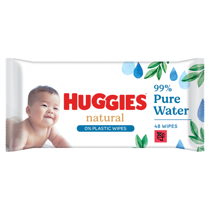 Natural Biodegradable 48 Baby Wipes