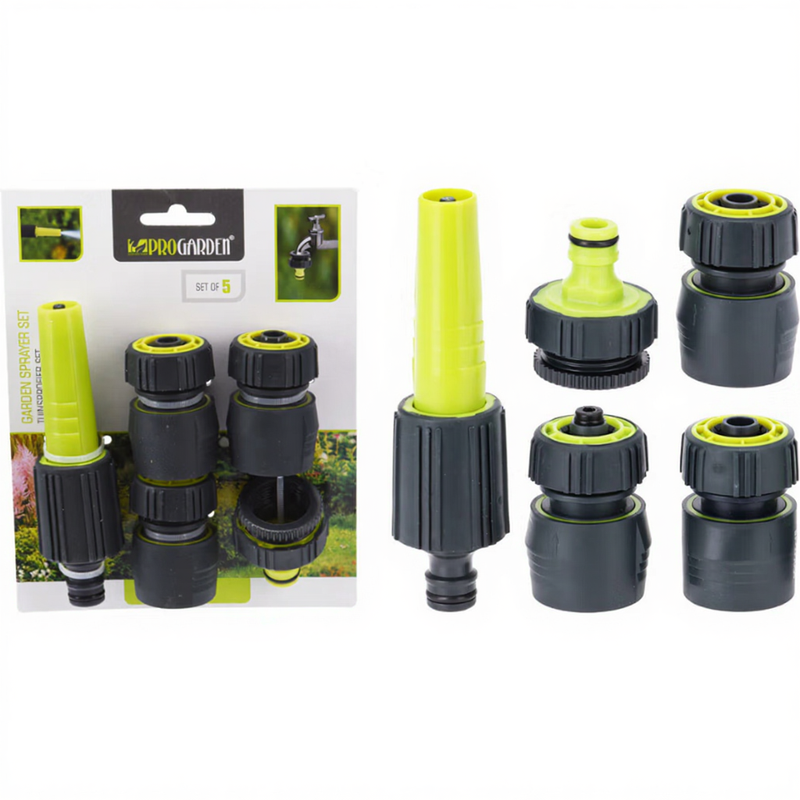 ProGarden Tuinspuitset - 5 stuks, groen en grijs