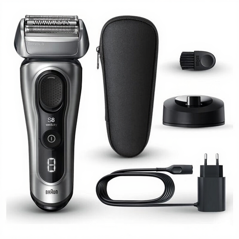 Braun Series 8 8517s - Rasoir Électrique Wet & Dry avec Socle de Charge - Argen