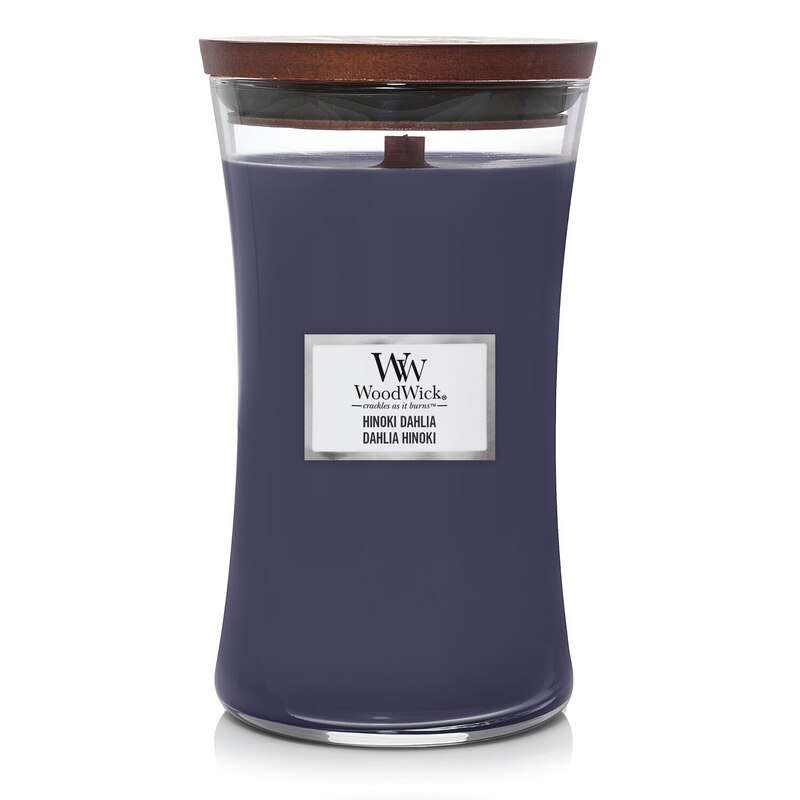 Wood Wick Candle Hourglass Hinoka Dahlia 609g