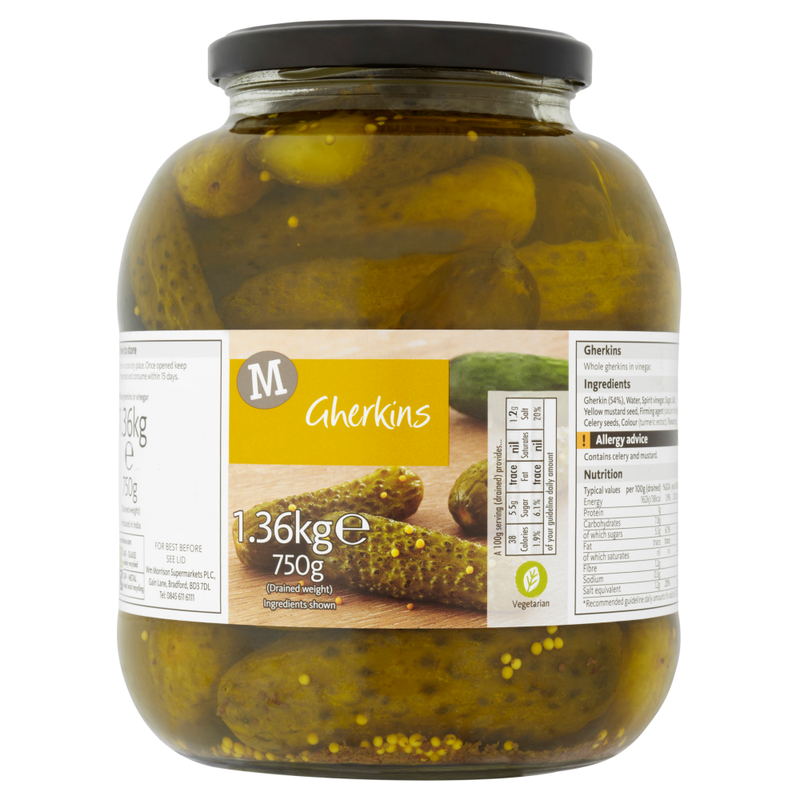 Whole Gherkins 1.36kg