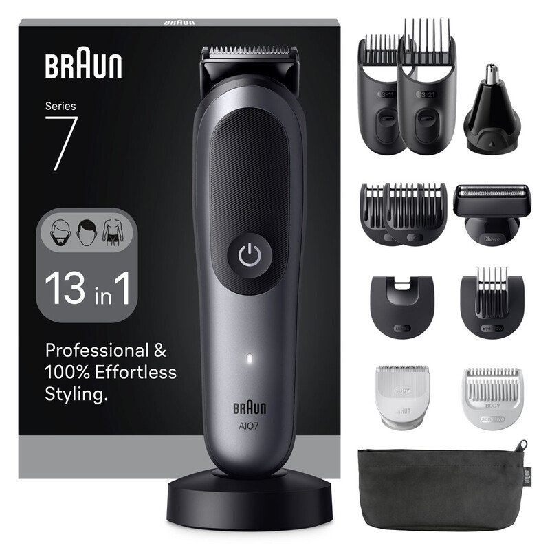 All-in-One Series 7, 13in1 Grooming Kit, ProBlade, AutoSense, AIO7560, Grey