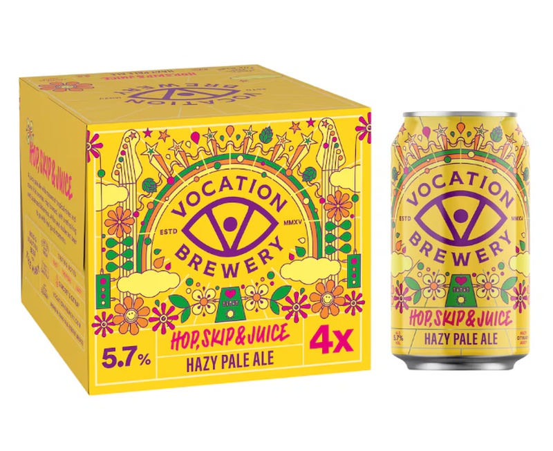 Vocation Brewery Hop, Skip & Juice Hazy Pale Ale 4 X 330ml