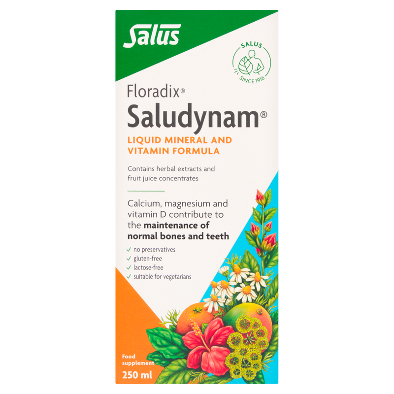 Saludynam Liquid Calcium Mineral and Vitamin Formula - 250 ml