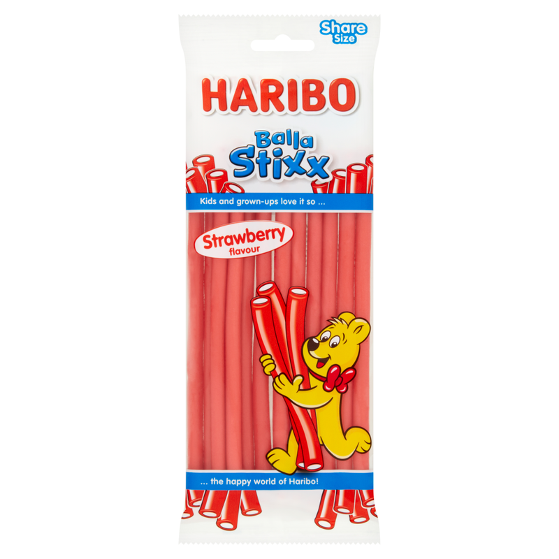 Balla Stixx Strawberry Sweets Share Bag 140g