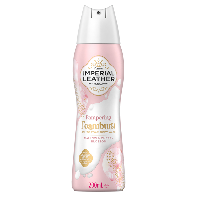 Pampering Foamburst Gel to Foam Body Wash Mallow & Cherry Blossom 200ml