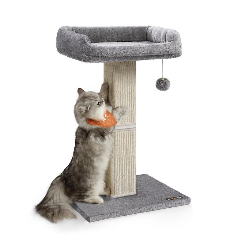 Cat Scratching Post, Cat Tree, 50×40×68cm, Light Grey