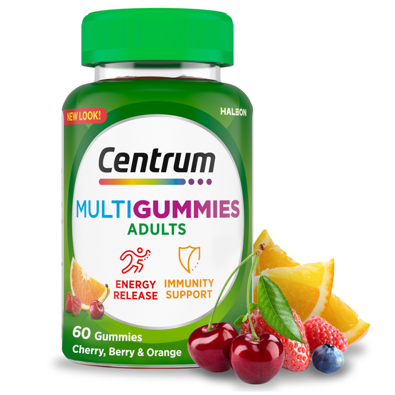 Gummy Multivitamins Mixed Fruit Flavour for Adults - 60 Gummies