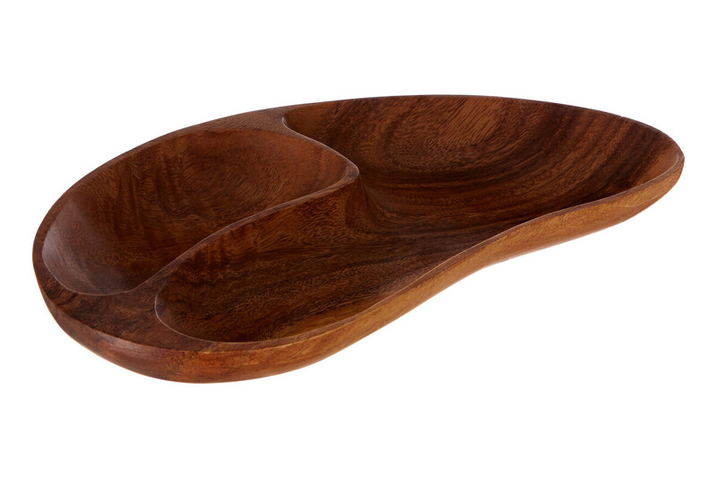 Two Section Bean Shaped Dish