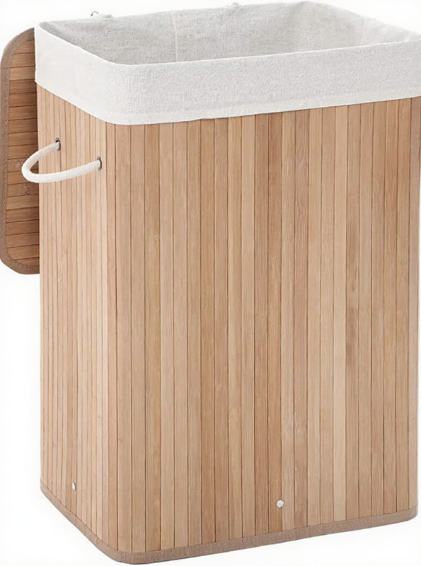 Ochama x SONGMICS Panier de linge avec couvercle, 72 L