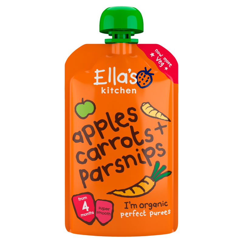 Ellas Kitchen Carrot, Apple & Parsnip 4+ Months 120g